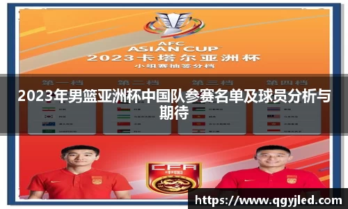 2023年男篮亚洲杯中国队参赛名单及球员分析与期待
